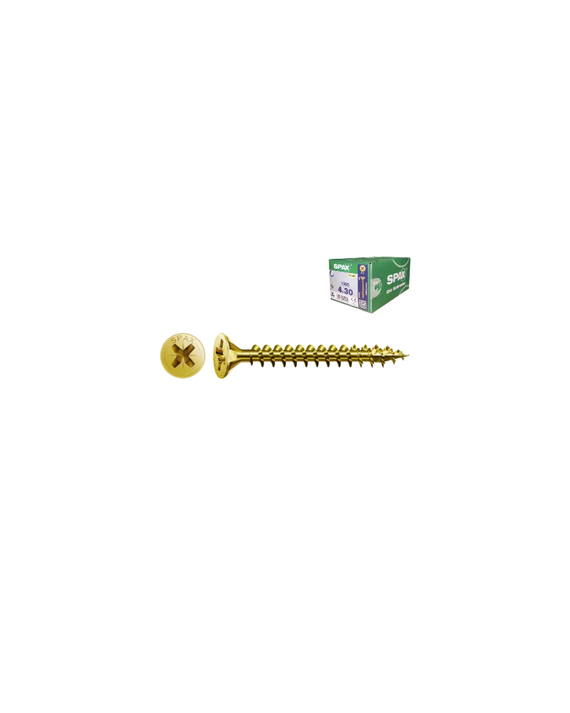 tornillería cabeza plana 5.0x30 tornillos para madera | Precio profesi