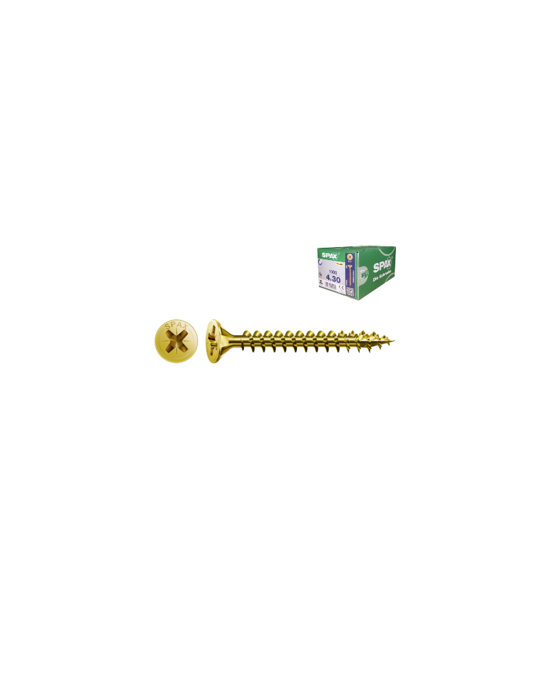 tornillería cabeza plana 5.0x30 tornillos para madera | Precio profesi