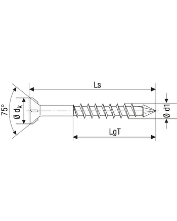 SPAX cabeza plana 4.5x50 tornillos para madera | Precio profesional Es