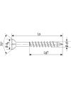 SPAX cabeza plana 4.5x50 tornillos para madera | Precio profesional Es