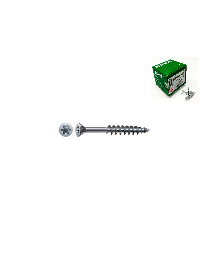 SPAX cabeza plana 4.5x50 tornillos para madera | Precio profesional Es