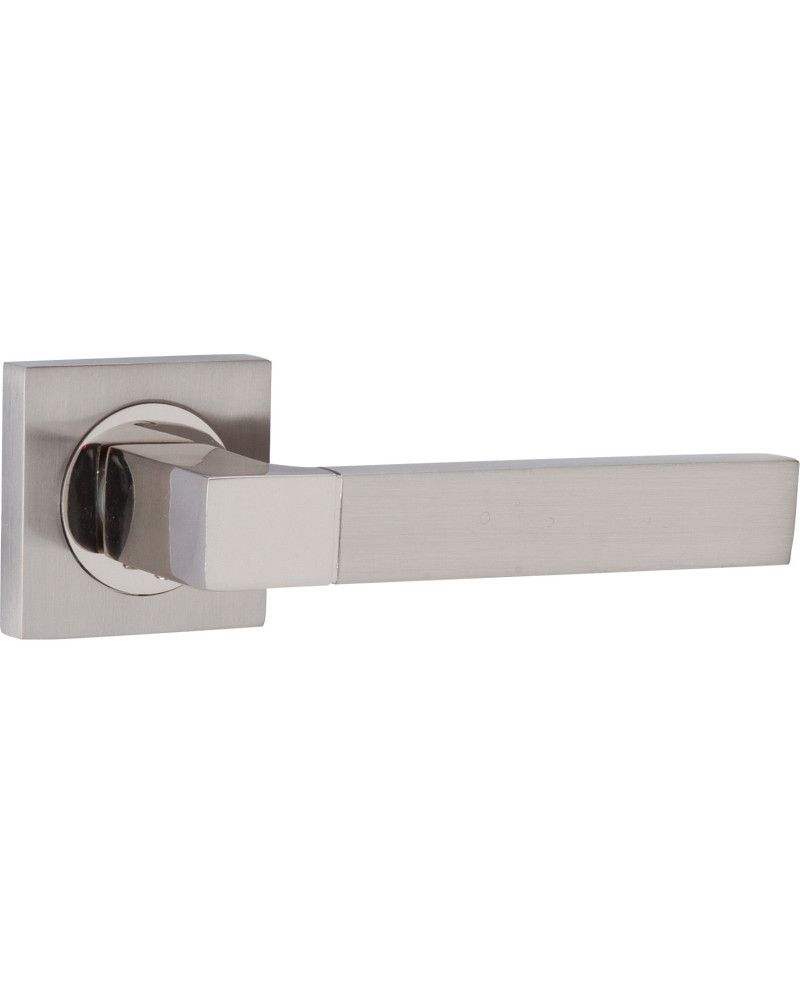 Manillas Dicapri Bicolor Níquel Satinado Roseta Cuadrada 50x50 mm