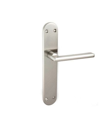 Manillas Mod.2 con Placa Níquel Satinado 247x41 mm | Juego Puertas