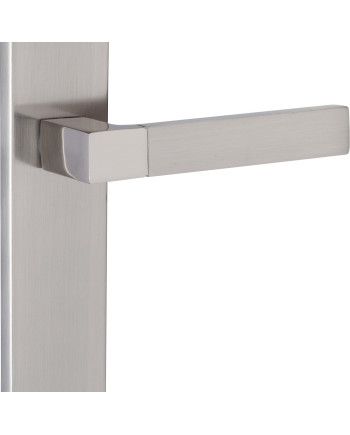 Manillas Dicapri con Placa Níquel Satinado 240x45 mm | Juego Puertas