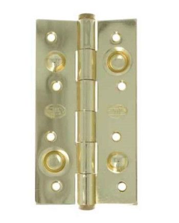 Bisagra de Seguridad 150x80 Latonado | Canto Cuadrado con Remate
