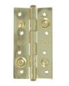 Bisagra de Seguridad 150x80 Latonado | Canto Cuadrado con Remate