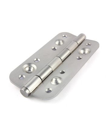 Bisagra de Seguridad 150x80 Níquel Mate | Canto Redondo R16