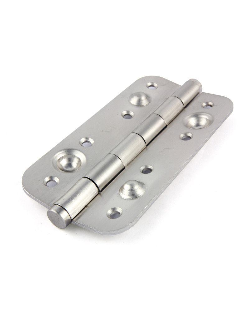 Bisagra de Seguridad 150x80 Níquel Mate | Canto Redondo R16
