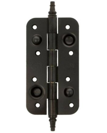 Bisagra de Seguridad 150x80 Negro | Canto Redondo Sin Remate