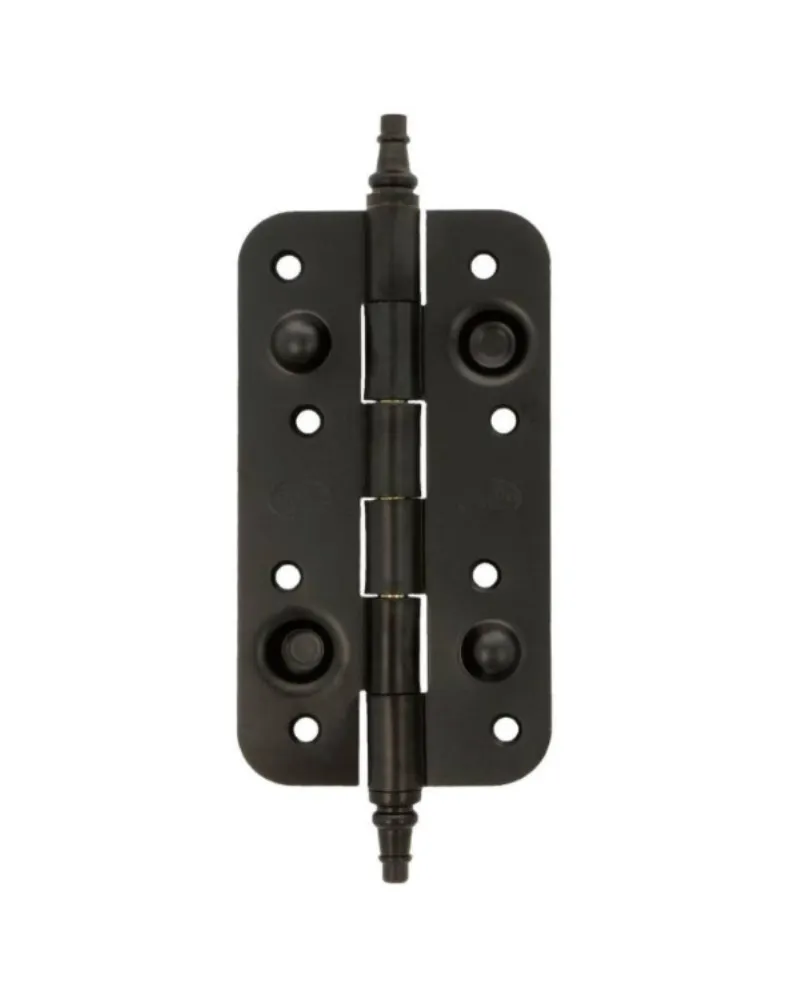 Bisagra de Seguridad 150x80 Negro | Canto Redondo Sin Remate