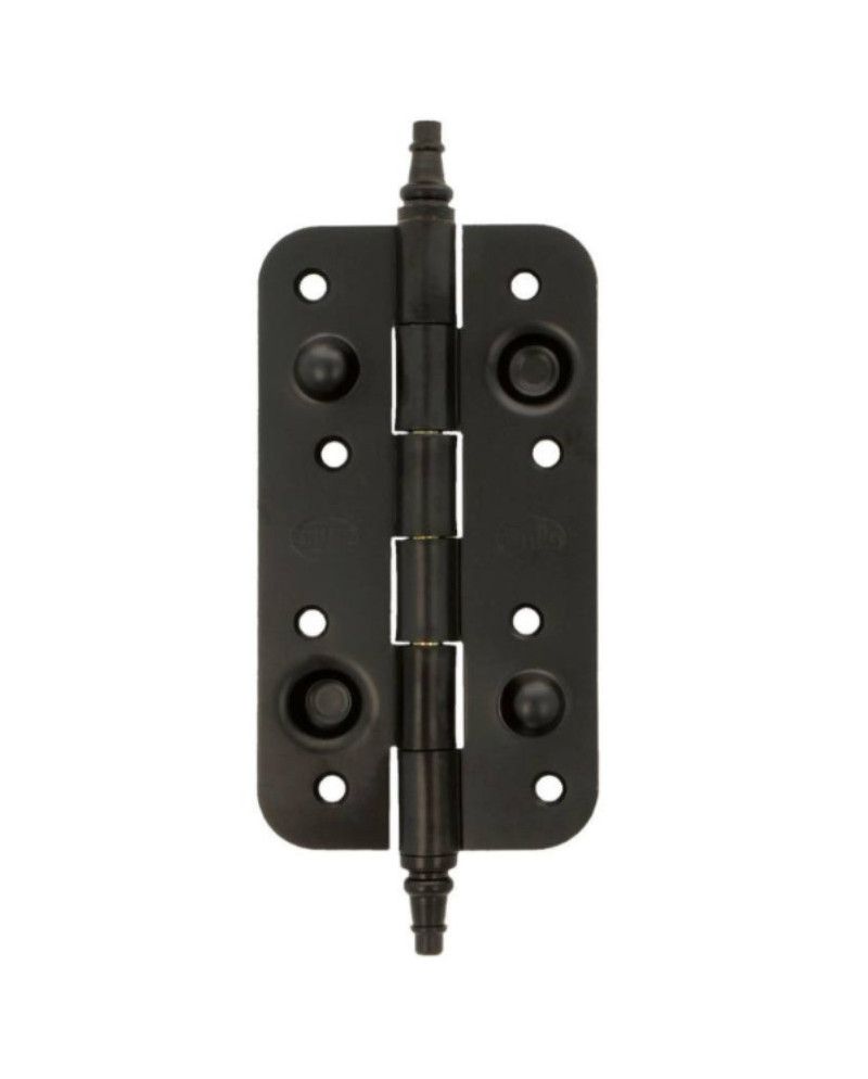 Bisagra de Seguridad 150x80 Negro | Canto Redondo Sin Remate