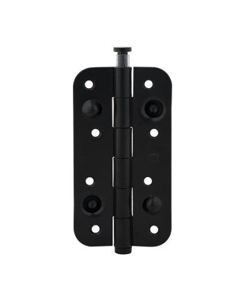 Bisagra de Seguridad 150x80 Negro | Canto Redondo con Remate