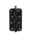 Bisagra de Seguridad 150x80 Negro | Canto Redondo con Remate