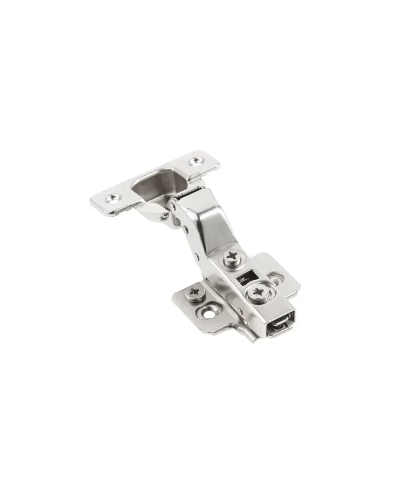 Bisagra GTV Silento Pro Super Acodada + Base 3D Níquel | Soft Close