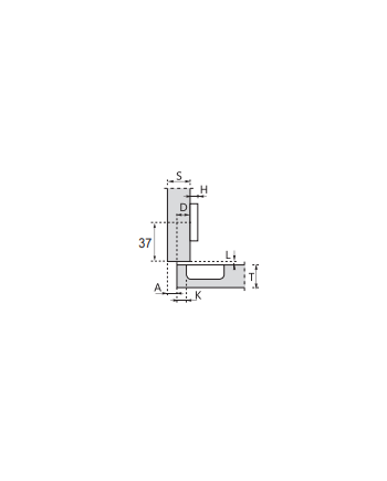 Bisagra Super Acodada 110º | Cazoleta 35 mm para Muebles