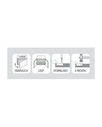 Bisagra Super Acodada 110º | Cazoleta 35 mm para Muebles