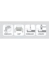 Bisagra Super Acodada 110º | Cazoleta 35 mm para Muebles
