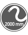 Conectores LED COB 8 mm + Cable 2 m | Mini AMP Macho