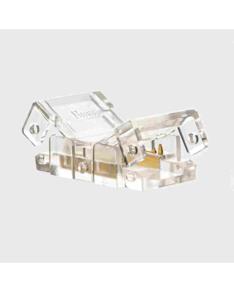 Conector Transparente LED COB 8 mm | Sin Soldadura