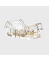 Conector Transparente LED COB 8 mm | Sin Soldadura