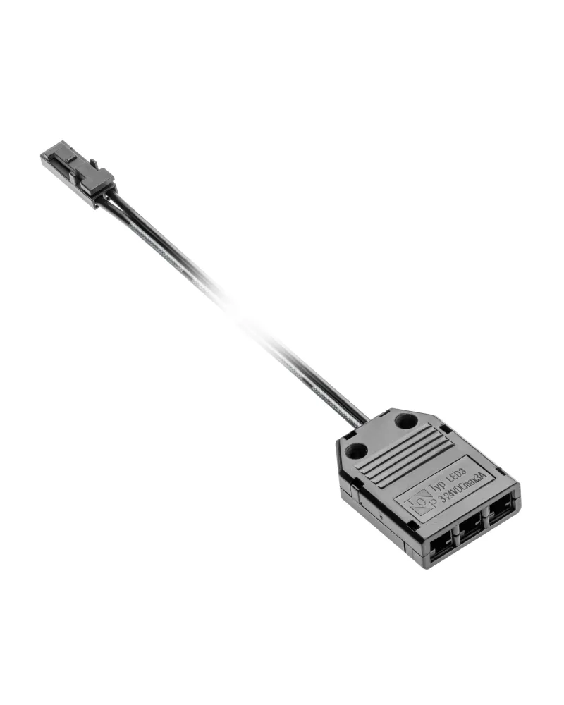 Conector Distribuidor LED 3 Tomas 2 m | Iluminación 12V