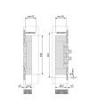 Bisagra Oculta Alfa32 80 Kg (3B) Plata Mate | Bisagra Invisible Puertas