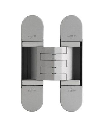 Bisagra Oculta Alfa32 80 Kg (3B) Plata Mate | Bisagra Invisible Puertas