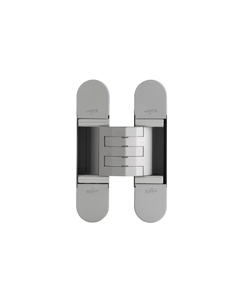 Bisagra Oculta Alfa32 80 Kg (3B) Plata Mate | Bisagra Invisible Puertas