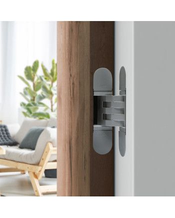 Bisagra Oculta Alfa32 80 Kg (3B) Plata Mate | Bisagra Invisible Puertas