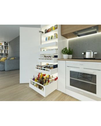 Conjunto Frente Metálico AXISPRO para Cajón Interior | Blanco y Antracita