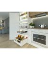 Conjunto Frente Metálico AXISPRO para Cajón Interior | Blanco y Antracita