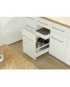 Conjunto Frente Metálico AXISPRO para Cajón Interior | Blanco y Antracita