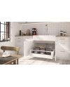 Conjunto Frente Metálico AXISPRO para Cajón Interior | Blanco y Antracita