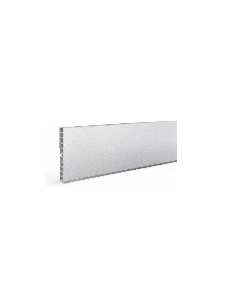 Zócalo PVC/Aluminio Plata Mate Alt. 100 mm 3,95 metros