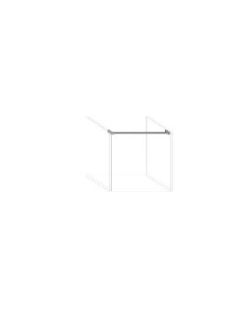 Tubo Cuadrado Plata Mate 3,95 m | Barra Mueble Cocina