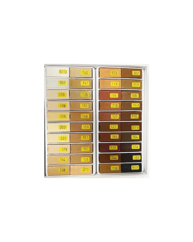 Surtido Cera Blanda 40 Colores | Kit Reparación Madera