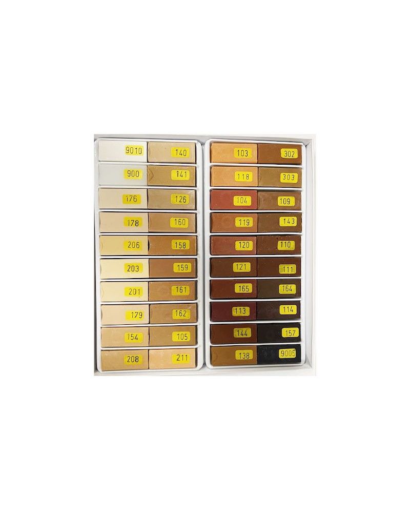 Surtido Cera Blanda 40 Colores | Kit Reparación Madera