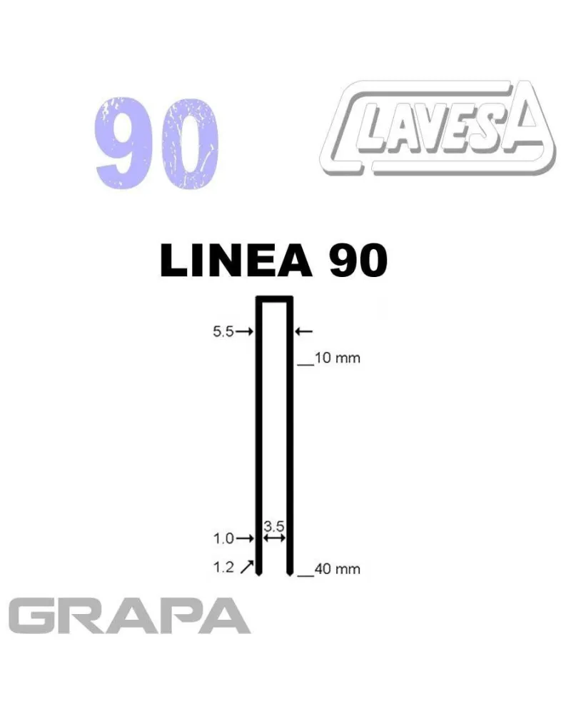 Grapa 90/20 | Precio online