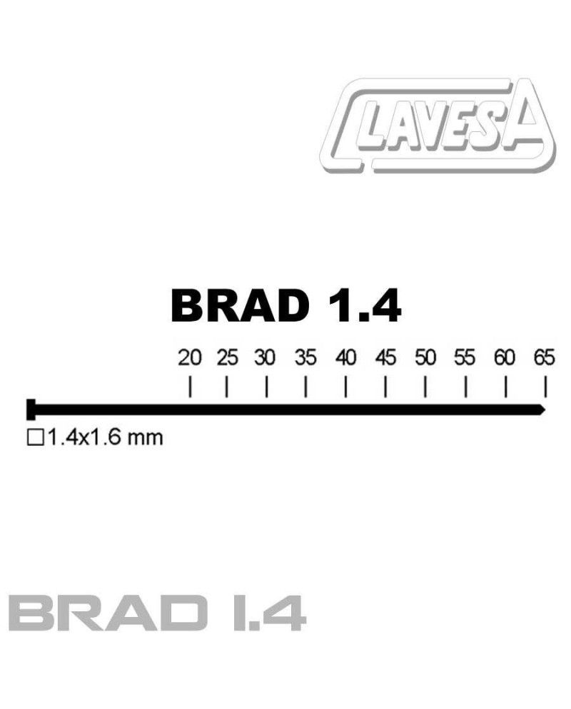 Clavo Brad 1.4 mm con Cabeza | Estuche 10.000 Unidades