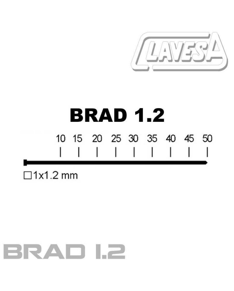 Clavo Brad 1.2 mm con Cabeza | Estuche 10.000 Unidades