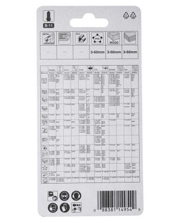 Hoja S.Calar B11 Madera 5 Unds. | Precio online