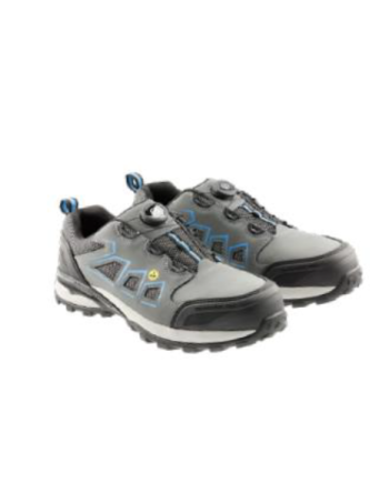 Zapatillas de seguridad FULDO Lace System S3S SR FO ESD Gris/Azul