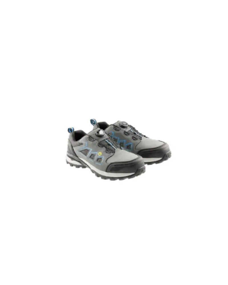 Zapatillas de seguridad FULDO Lace System S3S SR FO ESD Gris/Azul