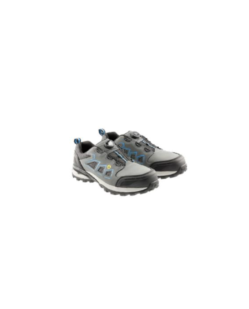 Zapatillas de seguridad FULDO Lace System S3S SR FO ESD Gris/Azul