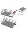 Set Bases P.S. Botellero Deluxe 70 cm Grafito | Accesorio Cocina