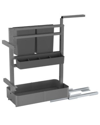 Organizador extraíble granito/blanco