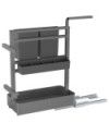 Organizador extraíble granito/blanco