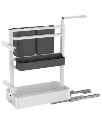 Organizador extraíble granito/blanco