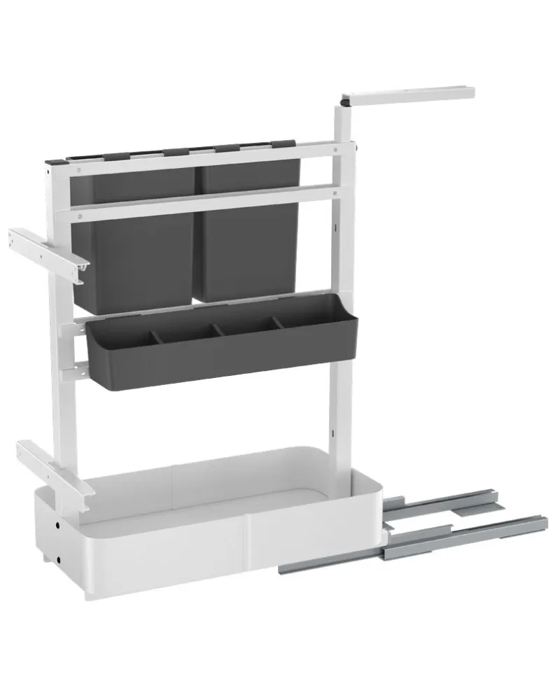 Organizador extraíble granito/blanco