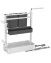 Organizador extraíble granito/blanco